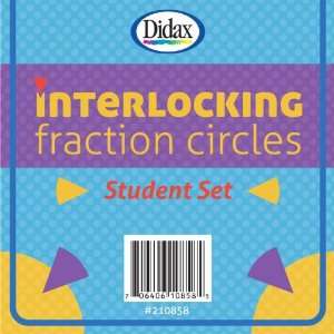   Fraction Circle Student Set   Set of 10 Fraction Circles Office
