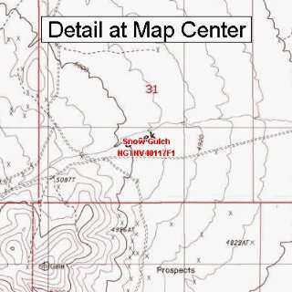  USGS Topographic Quadrangle Map   Snow Gulch, Nevada 