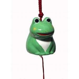  Japanese Ceramic Green Frog Wind chimes #485224