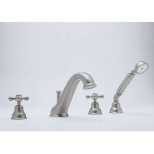  CISAL FOUR HOLE DECKMOUNTED TUB FILLER IN POLISHED