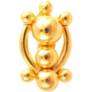  Designer Nose Ring   18 K Gold 
