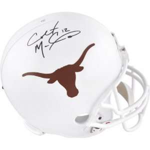  Colt McCoy Autographed Helmet  Details Texas Longhorns 
