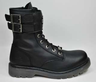 HARLEY DAVIDSON Archie Black Leather Riding Boots Men Size 95099 
