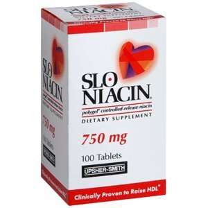 Slo Niacin Slo Niacin Polygel Controlled Release Niacin, 750 mg, 100 