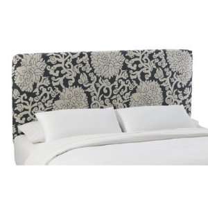  Slipcover Headboard with Athens Style in Smoke Size Queen 