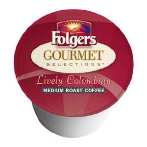 Folgers K cups lively columbian medium Grocery & Gourmet Food