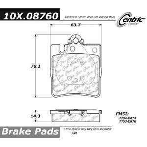   104.08760 104 Series Semi Metallic Standard Brake Pad Automotive