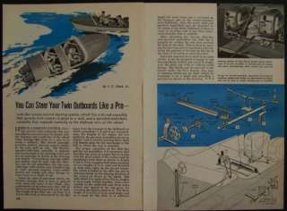 Twin Outboard Steering System 1957 HowTo build PLANS  