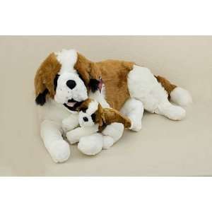  Plush St. Bernard with Baby Stuffed Animal 38   by Jimmy 