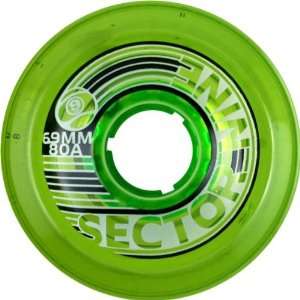  Sector 9 Slalom 80a 69mm Clear.green Skate Wheels Sports 