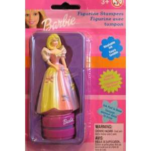  Barbie Figurine Stamper Pink, Yellow & Purple Gown (2000 