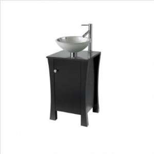  Bundle 22 18 Vessel Vanity in Espresso with Black Granite 