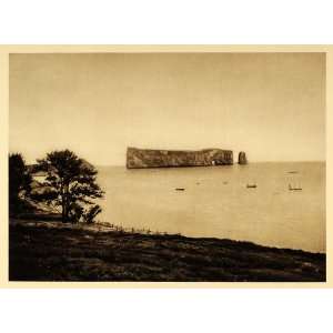 1926 Ile Percee Isle Rock Island Quebec Photogravure 