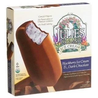Julies Organic, Organic Blackberry Ice Cream Bar, 3 ct, 9 oz 