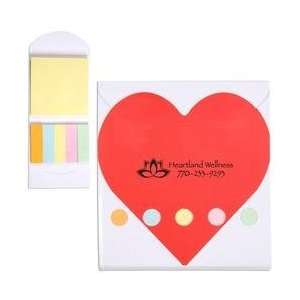    MB425    Pocket Sticky Note Memo Book   Heart