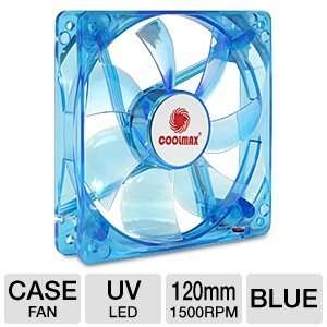  Coolmax CMF 1225 BL 120mm Blue Case Fan Electronics