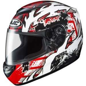  HJC CS R2 Helmet Skarr White/Red Automotive