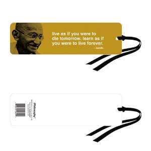  Mahatma Gandhi Live Quote iPhilosophy Bookmark (2x8 