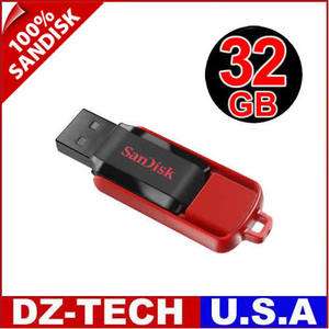 New Sandisk Cruzer Switch 32GB USB Flash Pen Drive SDCZ52 CZ52 Memory 