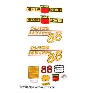  OLIVER 88 Rowcrop DIESEL MYLAR DECAL SET Automotive
