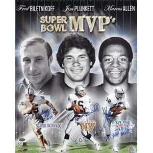  Oakland Raiders  Super Bowl MVPs  16x20 Autographed 