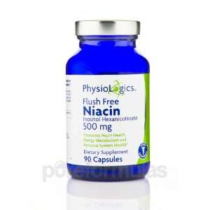  Physiologics Niacin (Flush Free) 500mg 90 Capsules Health 