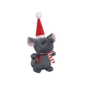   Holiday Plush Mini Elephant Dog Toy 3.25 Elephant