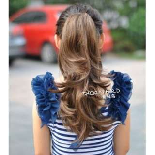 Cute Girls Fashion Claw Clip Hair Extension Ponytail 4 Colors TB802 