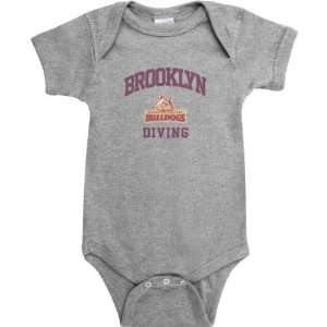  Brooklyn College Bulldogs Sport Grey Varsity Washed Diving 