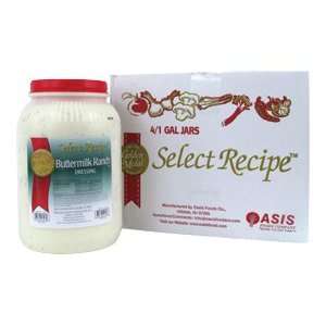 Oasis Select Recipe Ranch Dressing 4 x 1 Gallon  Grocery 