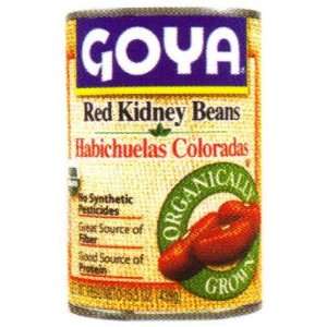 Goya Red Kidney Beans Organic 15.5 oz   Habicuelas Coloradas Organicas