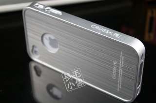 New Deluxe Silver Luxury Steel Aluminum Chrome Case Cover For IPhone 4 