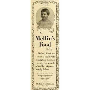  1918 Ad Mellins Food Co Boston Ada Marie Pfiefer Fond du Lac 
