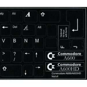  COMMODORE A600/A600HD NON TRANSPARENT KEYBOARD STICKERS 