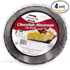Manischewitz Shell Pie Chocolate Macaroon, 7 Ounce (Pack of 4)