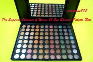 Pro Superior Shimmer & Warm 88 Eye Shadow Palette New  
