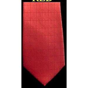  Square & Compasses Red Masonic Silk Tie 