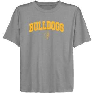  Ferris State Bulldogs Youth Ash Logo Arch T shirt Sports 