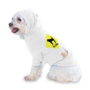 MONKEY CROSSING Hooded (Hoody) T Shirt with pocket for your Dog or Cat 