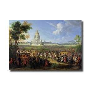 Louis Xiv 16381715 And His Entourage Visiting Les Invalides 26th 