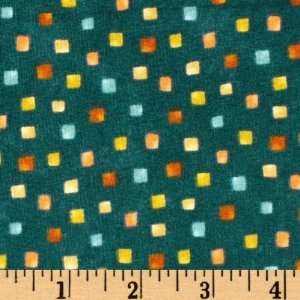  44 Wide Tranquility Confetti Teal Fabric By The Yard 