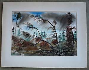   Well LISTED, mod landscape mid 20th century Colorist modernist  