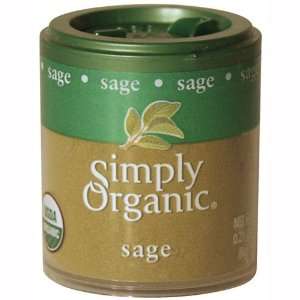   Sage Leaf Ground Certified Organic, 0.21 Ounce Containers (Pack of 6