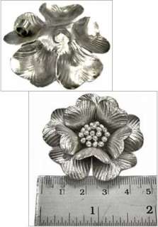 Thai Karen Hill Tribe silver Large Wild flower pendant  