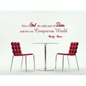   Can Conquer The World Marilyn Monroe Vinyl Wall Decal