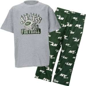 New York Jets NFL Youth Short SS Tee & Printed Pant Combo Pack (Medium 