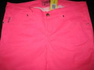 Tripp Neon PINK Twill Skinny Pant Torrid Plus Size 12  