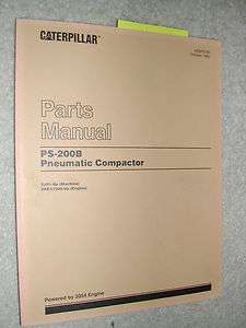   PS 200B PARTS MANUAL BOOK CATALOG PNEUMATIC COMPACTOR 5JR1 & UP  