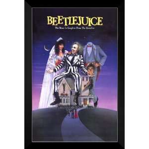  Beetlejuice FRAMED 27x40 Movie Poster Michael Keaton 