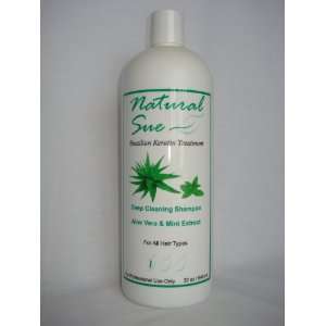   Sue Deep Cleaning Shampoo   Aloe Vera & Mint Extract   32oz Beauty